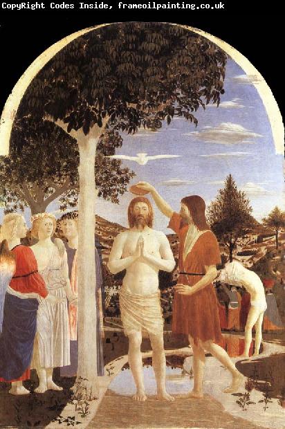 Piero della Francesca The christening of Christ
