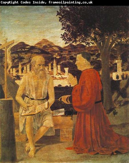 Piero della Francesca St Jerome and a Donor