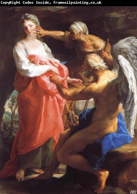 Pompeo Batoni Time Orders Old Age to Destroy Beauty