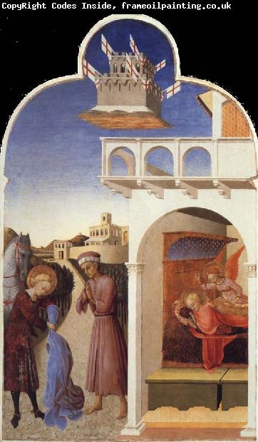 SASSETTA Saint Francis Giving Away His Clothes to the Poor Knight,The Dream of Saint Francis