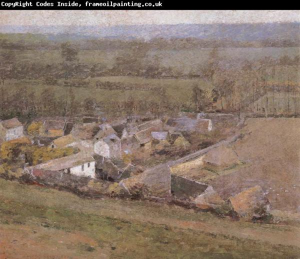 Theodore Robinson Bird-s-Eye  View Giverny France