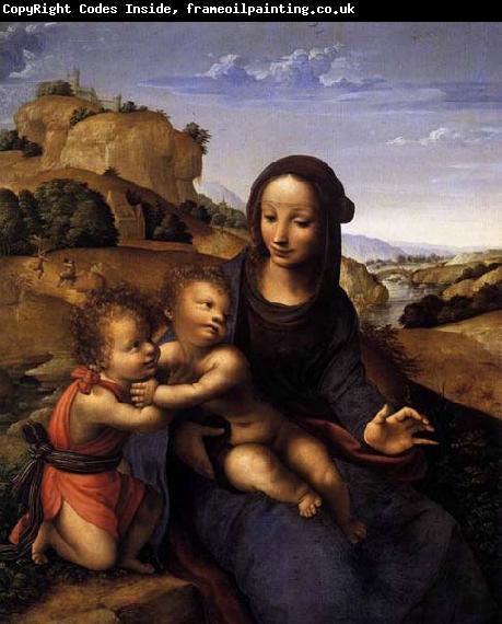 YANEZ DE LA ALMEDINA, Fernando Madonna and Child with Infant St John