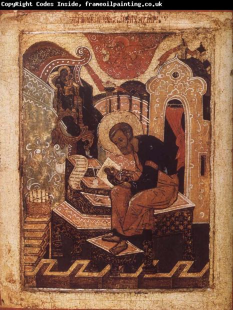 unknow artist Saint Luke theEvangelist Painting the Ico of the Virgin