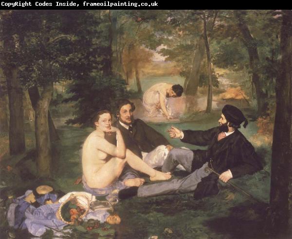 Edouard Manet The Fruhstuck in the free