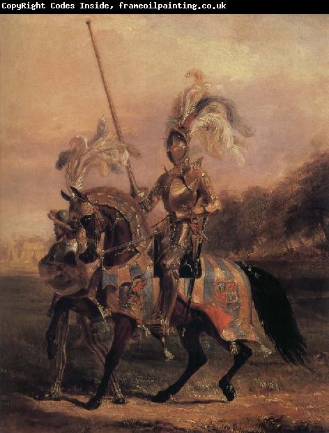 Edward Henry Corbould,RI,RWS At Egliton, lord of t he Tournament