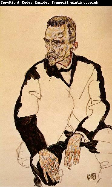 Egon Schiele Portrait of Heinrich Benesch