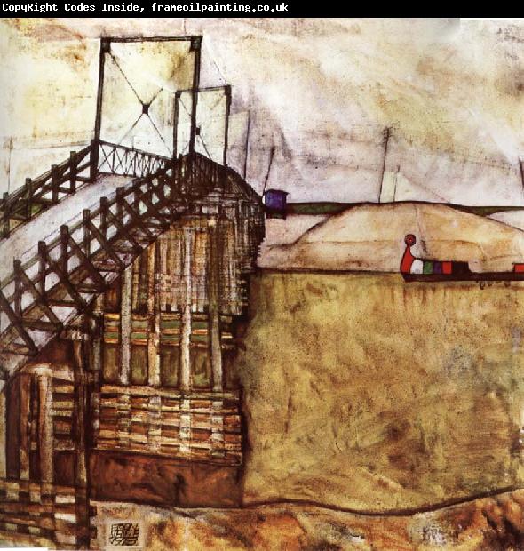 Egon Schiele The Bridge