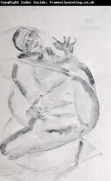 Egon Schiele Self protrait as a prisoner