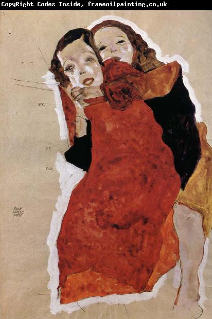 Egon Schiele Two Girls