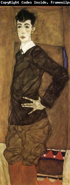 Egon Schiele Portrait of Erich Lederer