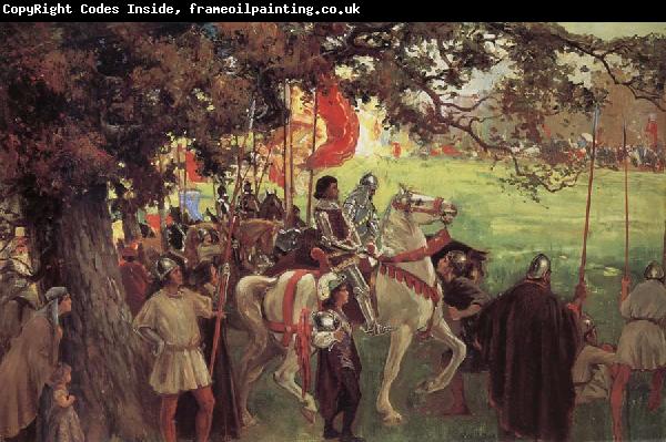 George Edmund Butler Knights Assembling, out of The White company of Arthur Conan Doyle