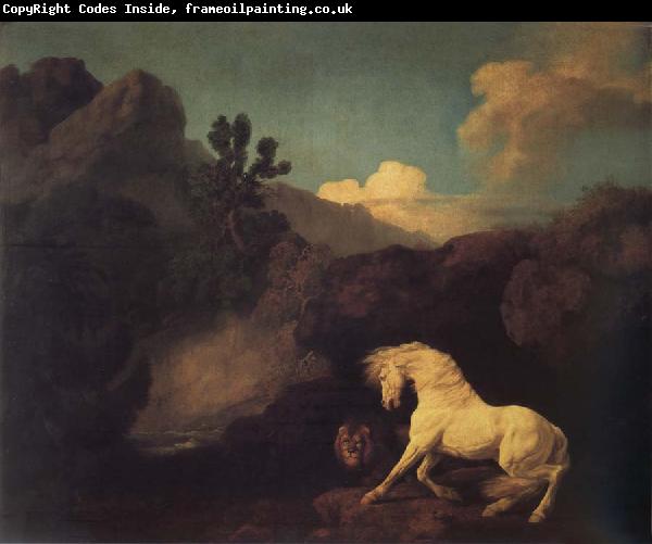 George Stubbs A Horse Frightened by a Lion