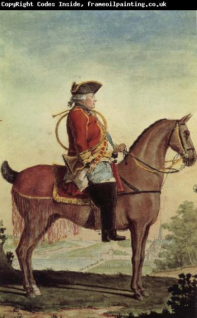 Louis Carrogis Carmontelle Louis-Philippe, duke of Orleans, in the hunt suit