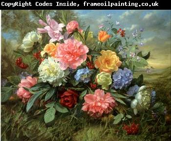 unknow artist Floral, beautiful classical still life of flowers.082