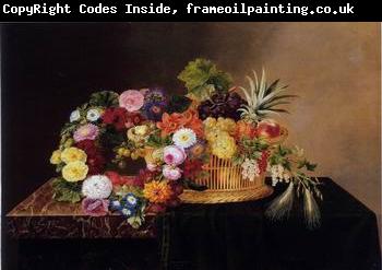 unknow artist Floral, beautiful classical still life of flowers.094