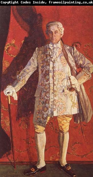 Alexander Yakovlevich GOLOVIN Portrait of Dmitry Smirnov as Grieux in Jules Massent-s Manon