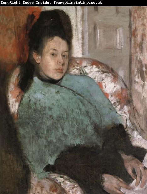 Edgar Degas Portrait of Elena Carafa