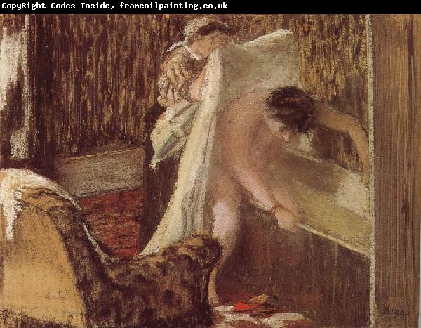 Edgar Degas woman after bath