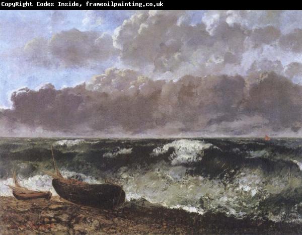 Gustave Courbet The Stormy Sea
