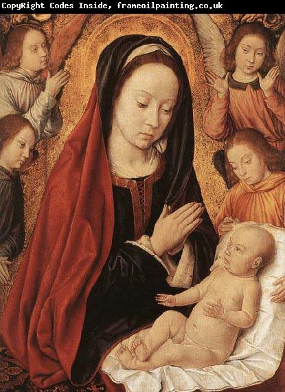 Master of Moulins Madonna and Child Adored by Angels