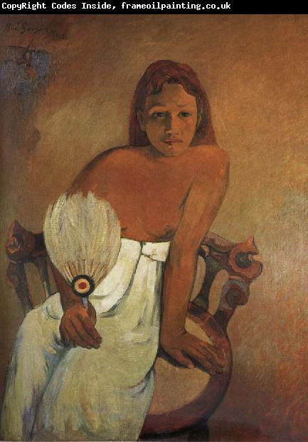 Paul Gauguin The Girl Holding fan