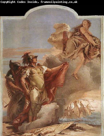 TIEPOLO, Giovanni Domenico Venus Appearing to Aeneas on the Shores of Carthage