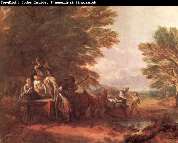 Thomas Gainsborough The Harvest wagon