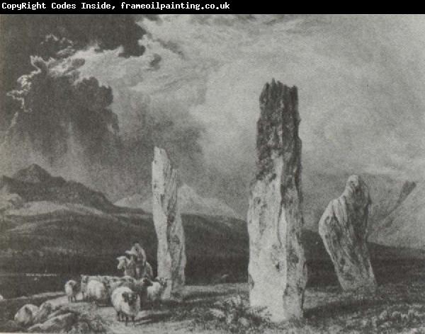 William Andrews Nesfield Stone circle,near Tormore,Arran