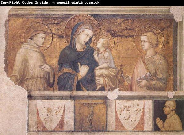 Ambrogio Lorenzetti Madonna with St Francis and St John the Evangelist