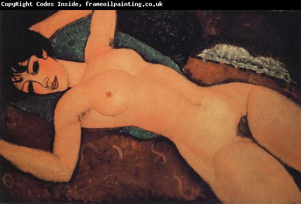 Amedeo Modigliani Sleeping nude with arms open