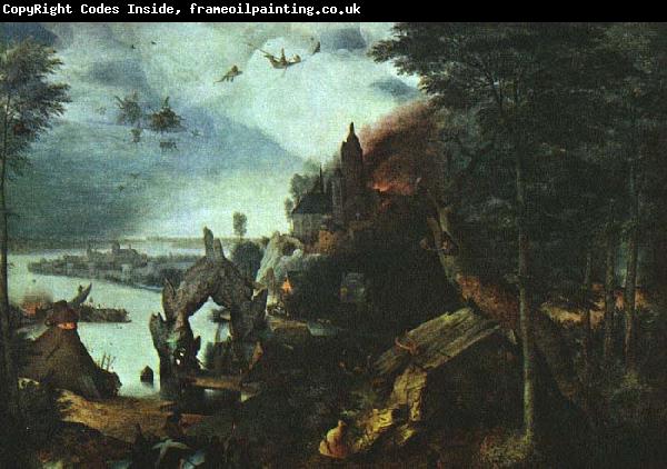 BRUEGEL, Pieter the Elder Landscape with the Temptation of Saint Anthony
