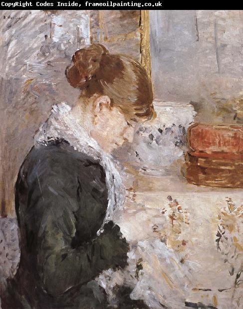 Berthe Morisot Sewing girl