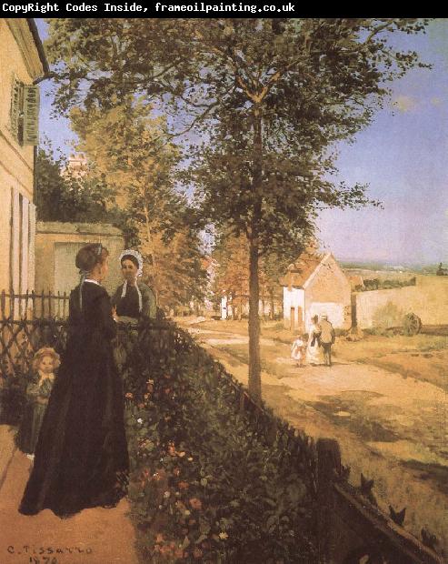 Camille Pissarro The road from versailles at Louveciennes