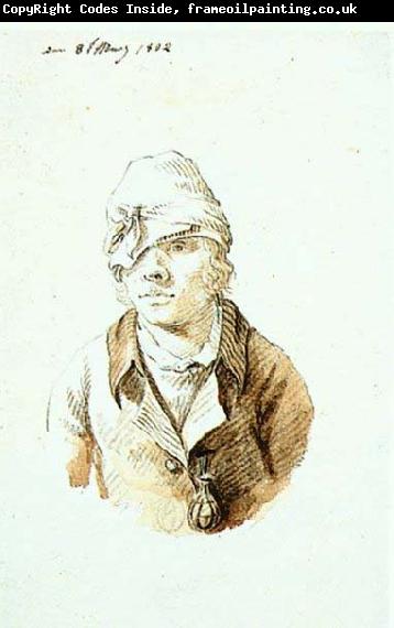 Christian Friedrich Gille Self-Portrait with Cap and Sighting Eye-Shield