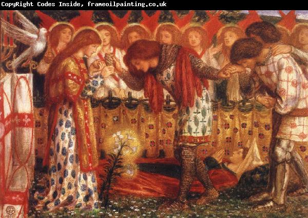 Dante Gabriel Rossetti Sir Bors and Sir Percival were Fed with the Sanct Grael
