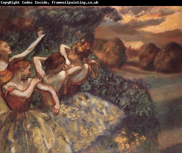 Edgar Degas Four dansoser