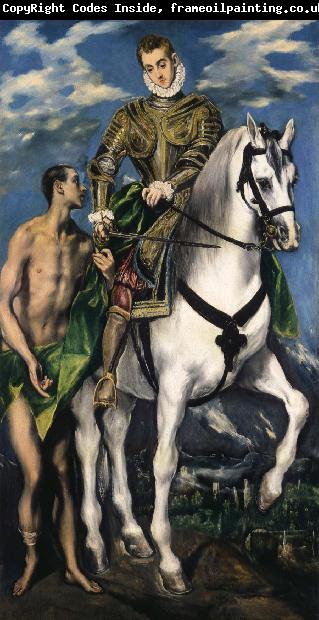 El Greco St Martin and the Beggar