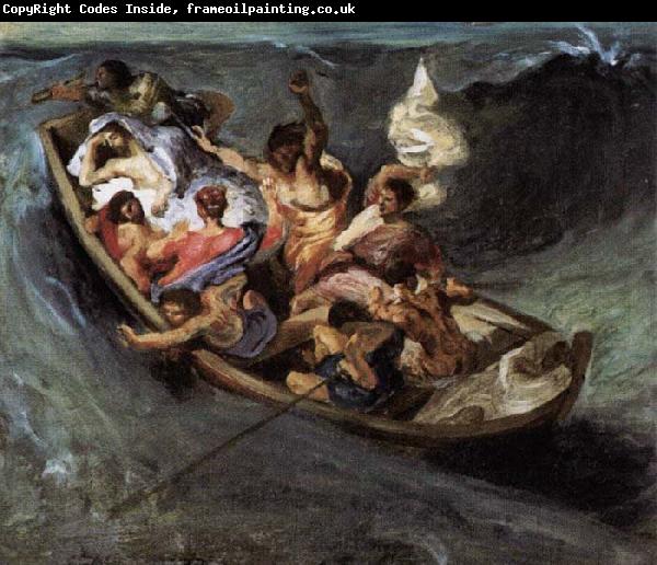 Eugene Delacroix Christ on the Lake of Gennezaret