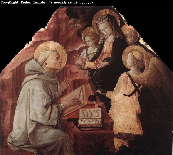 Fra Filippo Lippi The Virgin Appears to St Bernard