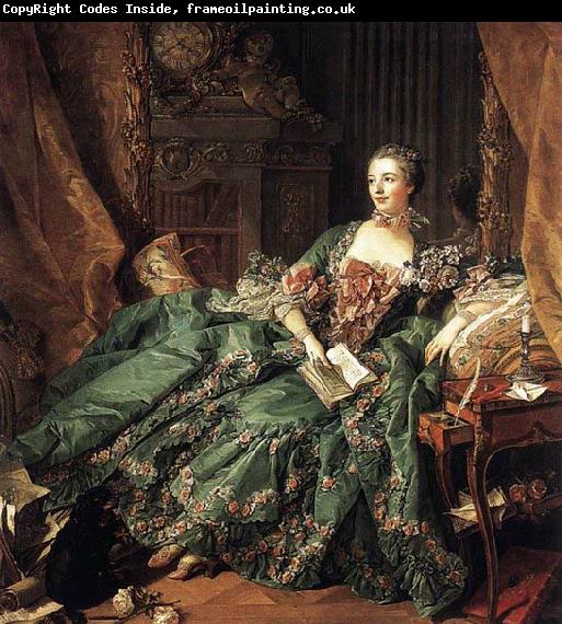 Francois Boucher Portrait of Marquise de Pompadour