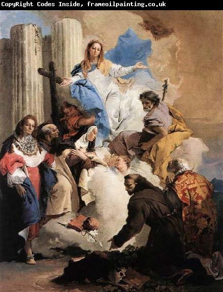 Giovanni Battista Tiepolo The Virgin with Six Saints