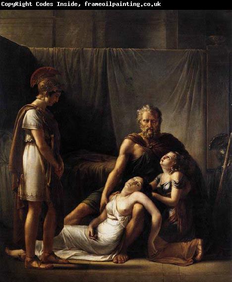 KINSOEN, Francois Joseph The Death of Belisarius- Wife