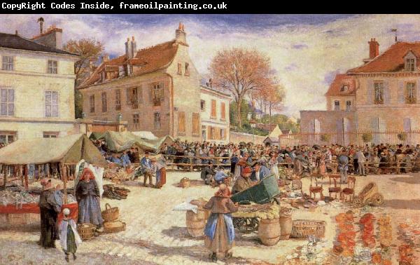 Ludovic Piette The Market Outside Pontoise Town hall