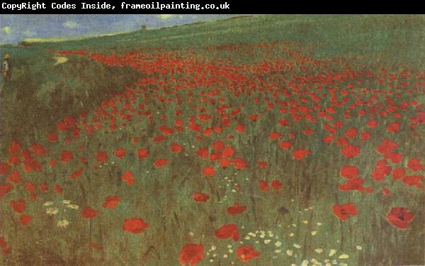 Merse, Pal Szinyei A Field of Poppies