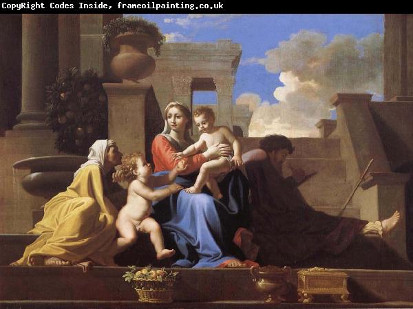Nicolas Poussin The Holy Family on the Steps