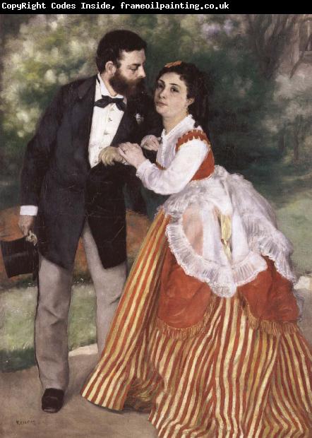 Pierre-Auguste Renoir Alfred Sisley and His wife