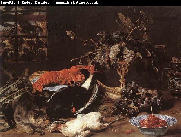 SNYDERS, Frans Still-life with Crab and Fruit