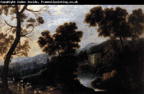 unknow artist Landscape with Figures