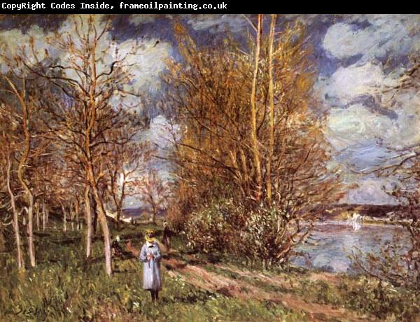 Alfred Sisley Small Meadows in Spring-By