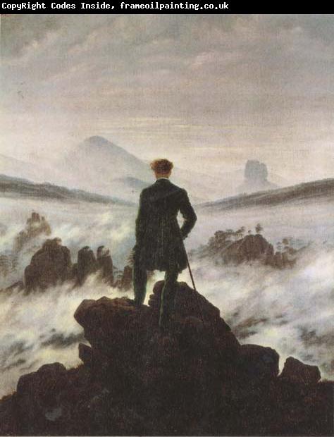 Caspar David Friedrich Wanderer Watching a Sea of Fog (mk45)